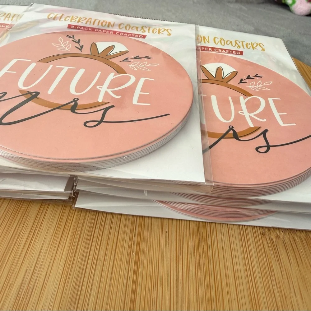 Future Mrs Celebration Coasters - Pink 56 total!